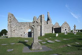 Clonmacnoise, el principal centro monástico irlandés.