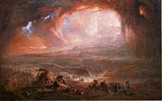 „Унищожението на Помпей и Херкулан“ (ок. 1821), Джон Мартин