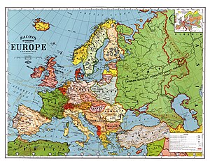 1923 Avrupa haritası