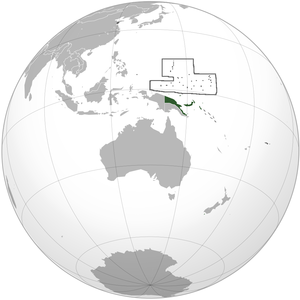 Ubicació de Papua Nova Guinea
