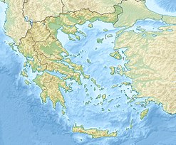 Ares Tepesi'nin Yunanistan'taki konumu