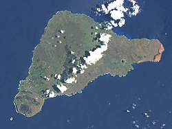 イースター島の衛星写真