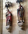 Skulpturen des Evangelisten Johannes und des hl. Donatus, Bischof von Arezzo – Patrone des Meißner Doms (14. Jh.)