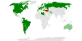 Pays ayant reconnus officiellement le génocide. (svg)