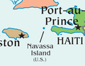 Location map for Navassa Island