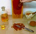 Utilizzo di olio siccativo (olio di semi di lino)