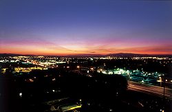 Sunset over Lancaster, California