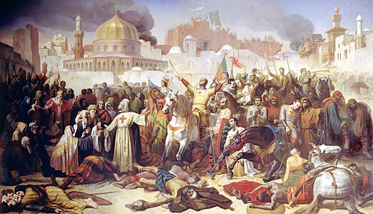 La Prise de Jérusalem par les croisés, 15 juillet 1099 (1847), musée national des châteaux de Versailles et de Trianon.