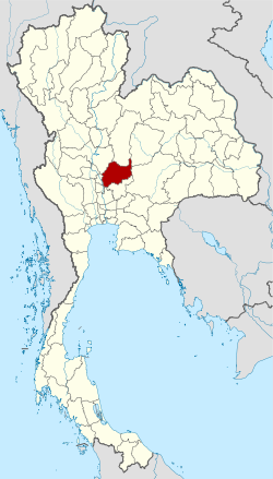نقشهٔ تایلند و جایگاه استان لوپبوری