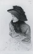 Portrait of Mrs Newton, etsning og koldnål, 1876