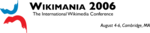 Logo konferencije Wikimania 2006 održane u Cambridgeu u Massachusettsu