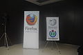 Mozilla and Wikimedia tarpaulins