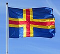 De flagge fan Ålân.