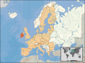 Kart over Irland
