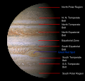 Jupiters atmosfære består av 89% hydrogen.