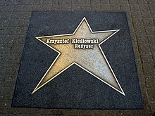 Kieślowski’s star on the Walk of Fame in Łódź