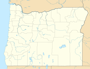 Вернонія. Карта розташування: Орегон