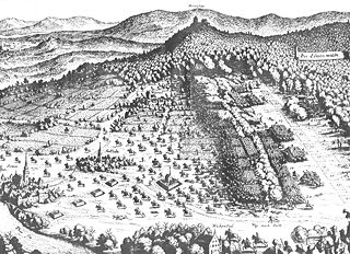 1634 : Bataille de Wattwiller - Eau forte de Mathias Merian