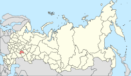 उल्यानोव्स्क ओब्लास्तचे रशिया देशाच्या नकाशातील स्थान