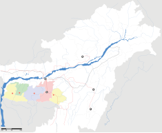 Map indicating the location of Meghalaya