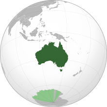 Location of اوسترالیا