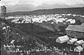 The tent city (called "The White City" in the handwritten caption) in Ship Creek, photographed by Alberta Pyatt on July 1, 1915