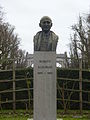 Robert Schuman se borsbeeld in die Jubelpark van Brussel.