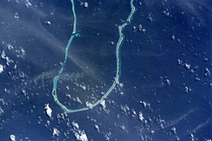 Der südwestliche Teil des Atolls