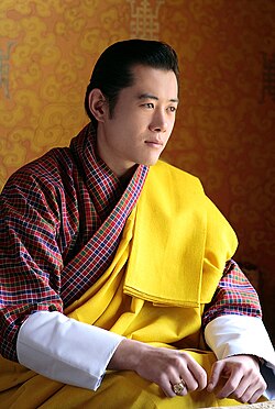 Jigme Khesar Namgyel Wangchuck en marto 2007...