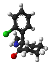 Модел на (S)-Кетамин молекула