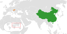 A magyar-kínai eurázsiai kapcsolat térképe