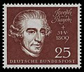 Portrait on German stamp, 1959