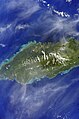 Ostrov Upolu z družice agentúry NASA