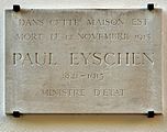 Um Haus, am Oste vun der Plaz, vum Paul Eyschen (1841-1915)