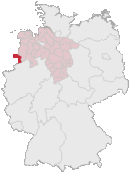 Drapeau de Arrondissement du comté de Bentheim