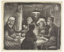 Die Kartoffelesser 1885, Studie