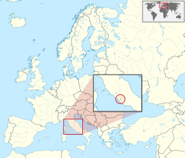 Vatikán na mape Európy