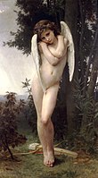 Amor, bog romantike in ljubezni; William-Adolphe Bouguereau, Mokri Kupid