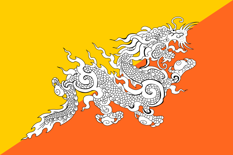 File:Flag of Bhutan alternate.svg