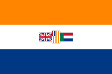 Застава Јужне Африке (1928–1994) имала је наранџасту пругу, због утицаја династије Орање и периода када је постојала холандска колонија.