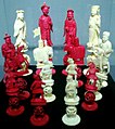 19th-century decorative chess pawns, China (National Museum in Warsaw)