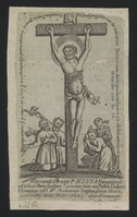Мідьорит із зображенням ікони Розп'яття Ісуса Христа в Зарваниці, 1742 р.