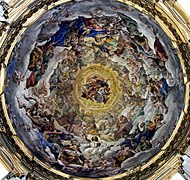 Gloria del Paradiso, 1641-1643 (cúpula de lla capilla de San Gennaro, Nápoles)
