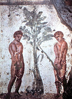 تصویرسازی اولیه (کهن) مسیحی از آدم و حوا در گوردخمه مارسلینوس و پیتر