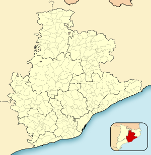 Sant Cugat del Vallèsの位置（バルセロナ県内）