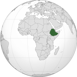 Location of Ethiopia