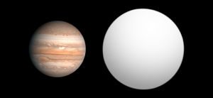 木星との大きさの比較