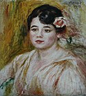 Portrait of Adele Besson, ピエール＝オーギュスト・ルノワール, 1918, oil on canvas, 41 × 36,8 cm.