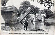 Spoorbrug over de Oise in 1914