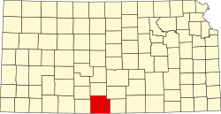 Vị trí quận Barber trong tiểu bang Kansas ở Hoa Kỳ